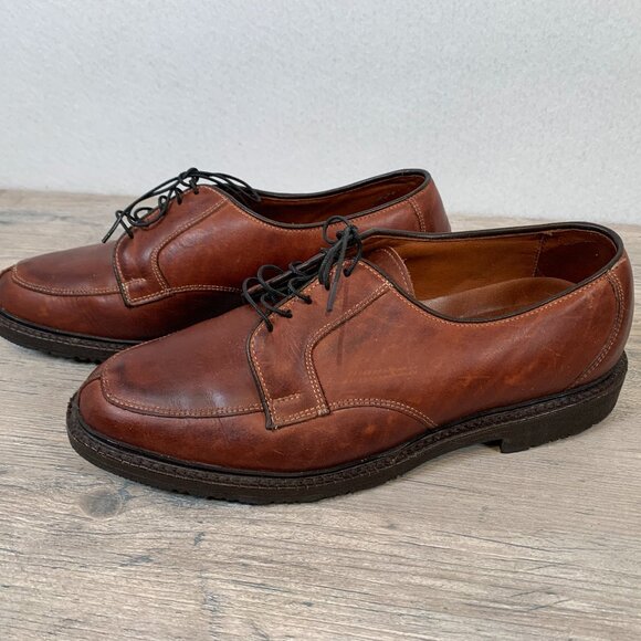 Allen Edmonds Men’s Ashton Split Toe Derby Shoes Sz 9.5 D Chili Brown